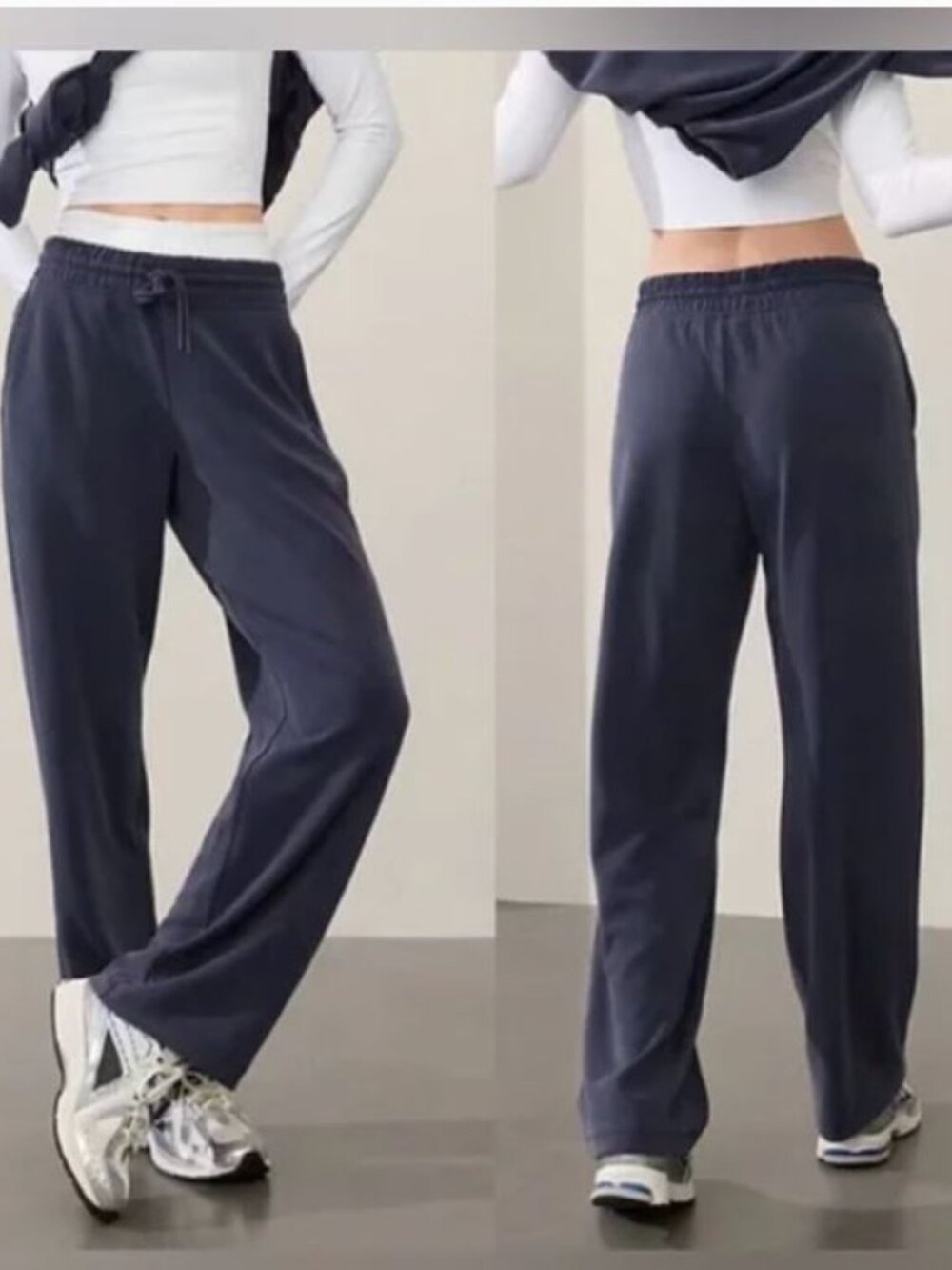 Athleta Seasoft Blue/Gray Pants